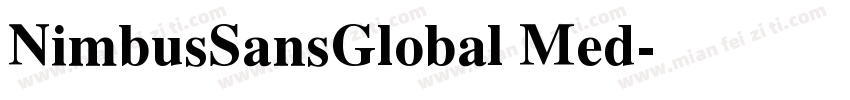 NimbusSansGlobal Med字体转换